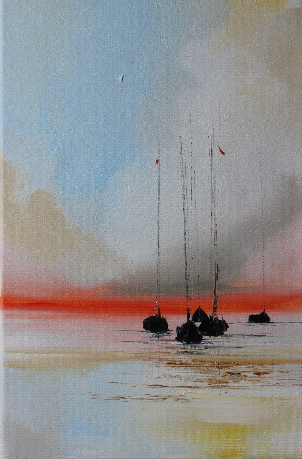 'At the end of the sailing day' by artist Rosanne Barr